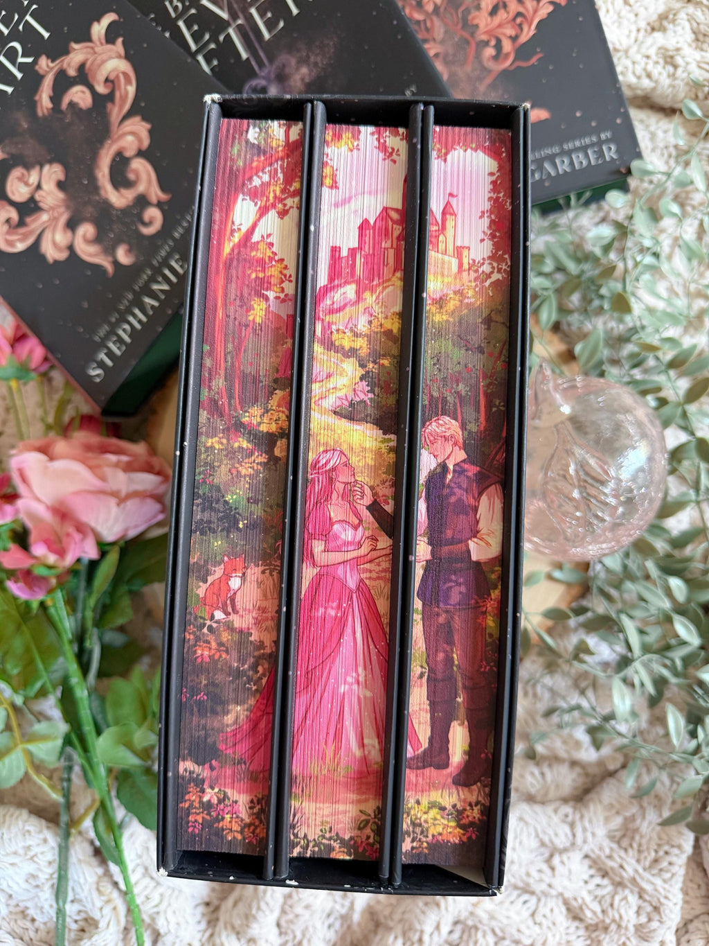 Once Upon a Broken Heart series by Stephanie Garber - Digitally Printed Sprayed Edges