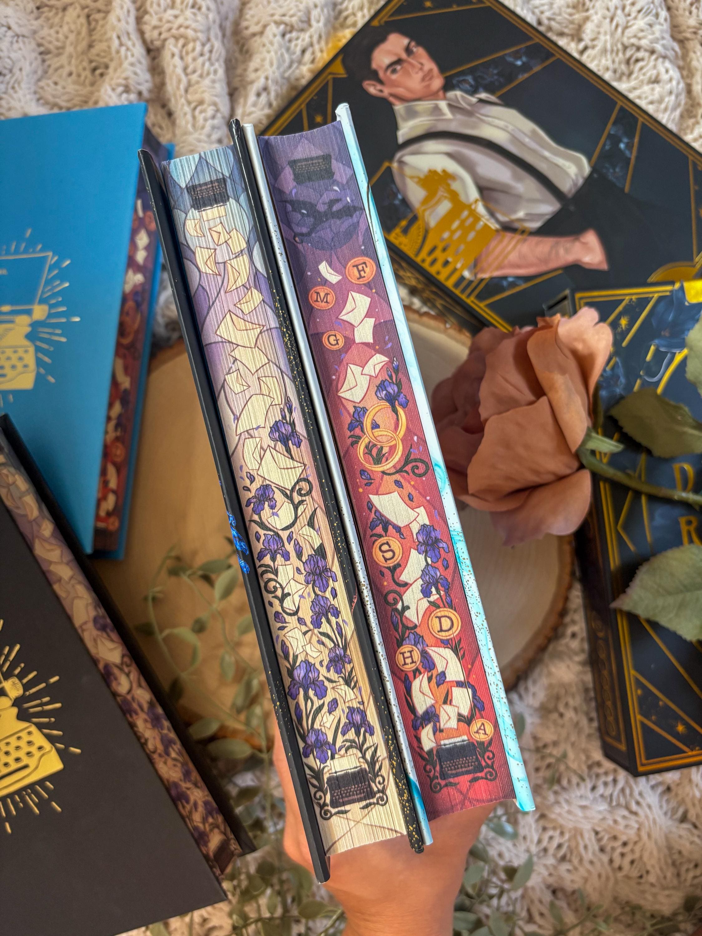 Divine Rivals and Ruthless Vows (the letters of enchantment duology) by Rebecca Ross—Special Edition