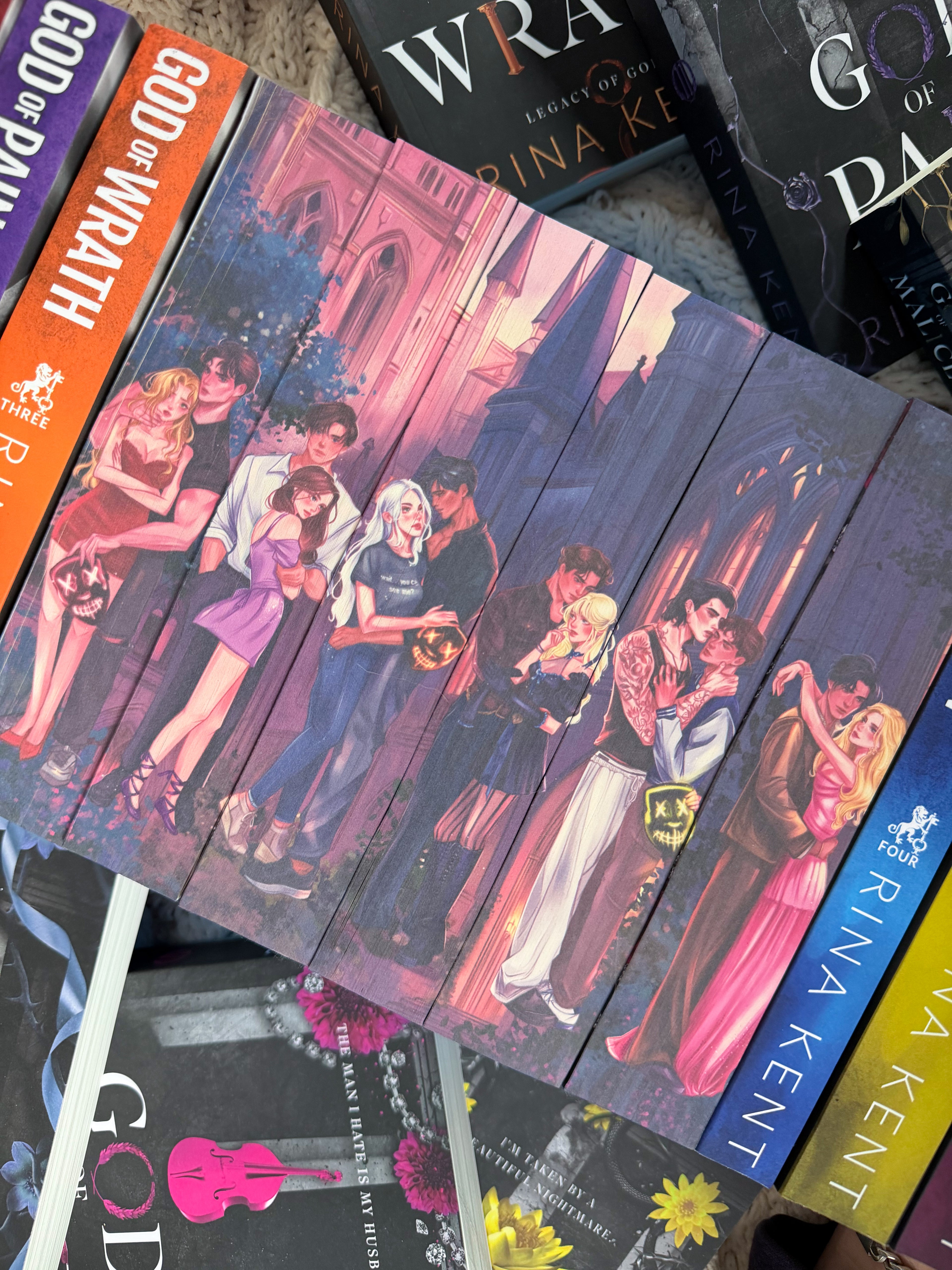 Legacy of Gods series books 1-6 by Rina Kent- digitally sprayed edges special edition set