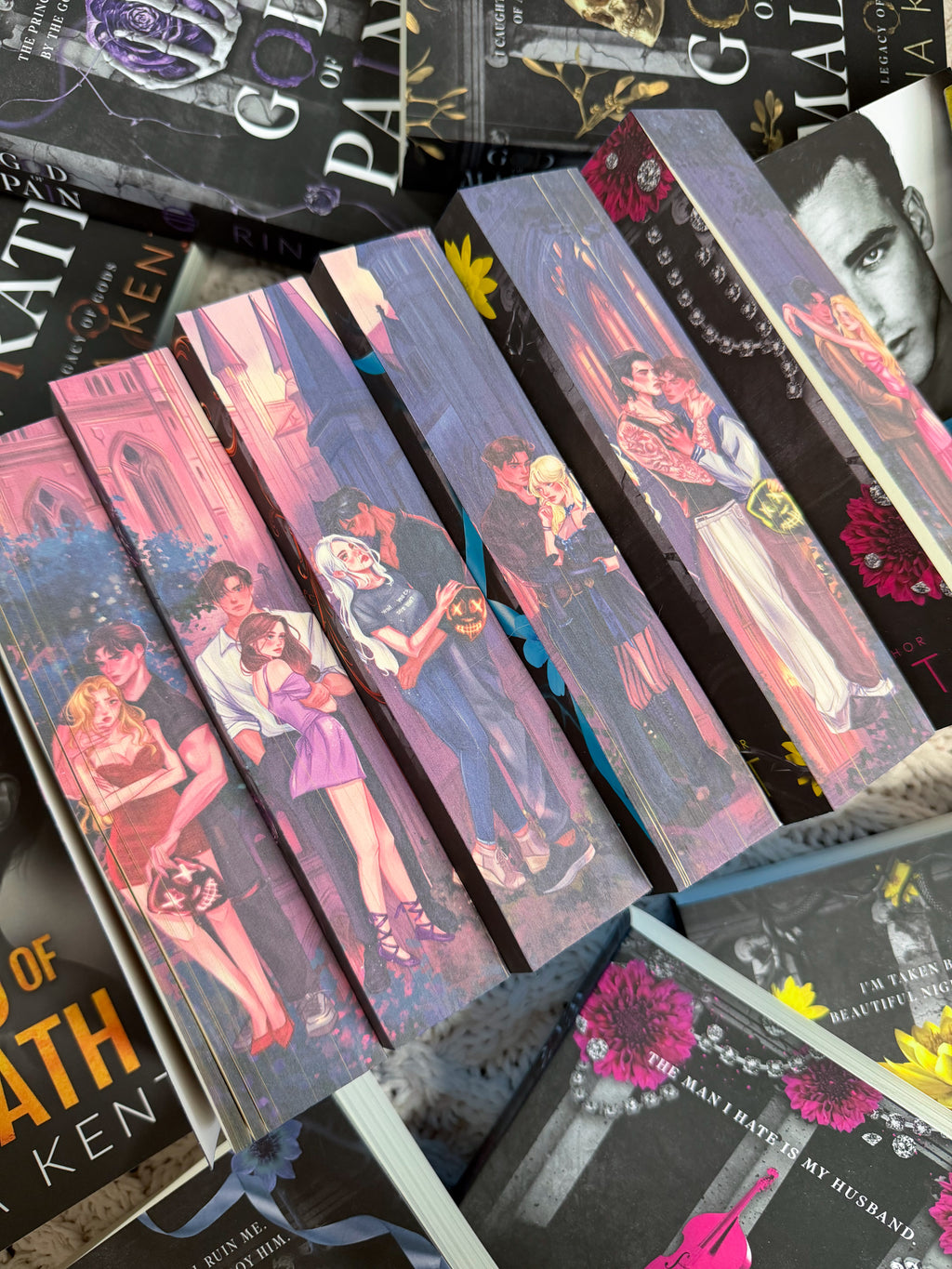 Legacy of Gods series books 1-6 by Rina Kent- digitally sprayed edges special edition set