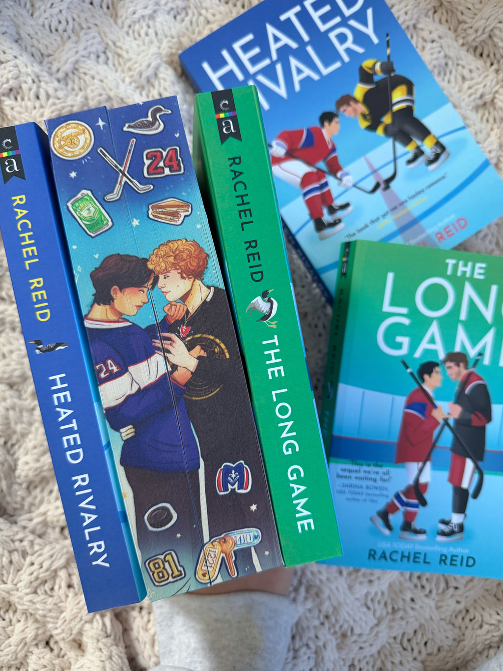 Heated Rivalry and The Long Game by Rachel Reid- Special Edition digitally sprayed edges