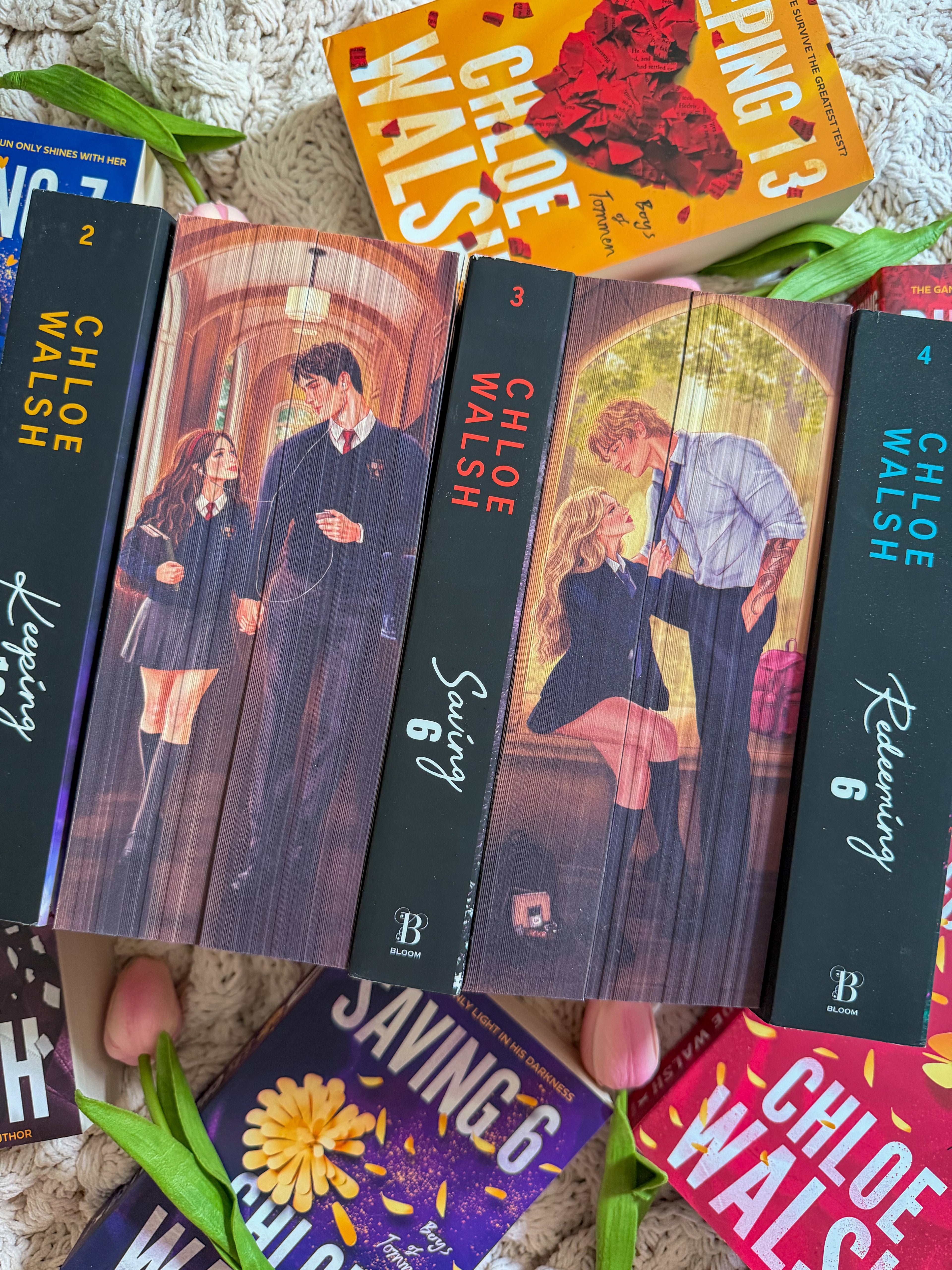 Boys of Tommen Series books 1-4 (binding 13, keeping 13, saving 6, and redeeming 6)- Sprayed edges